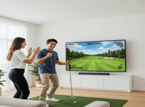 Golf Simulator Setup for Garage Spaces